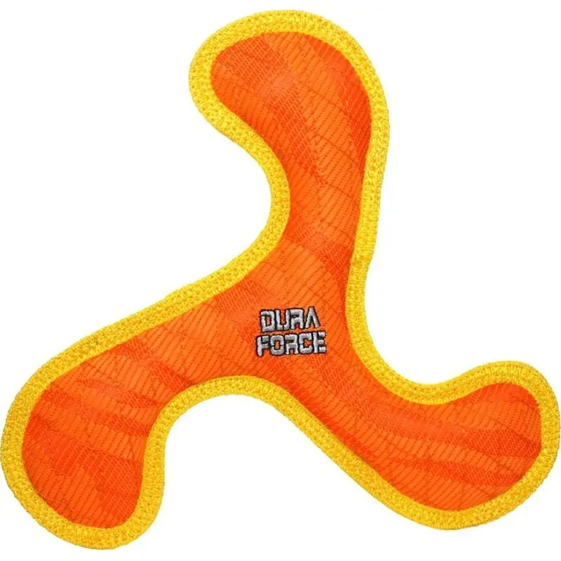 Duraforce Boomerang Durable Squeaky Soft Dog Toy