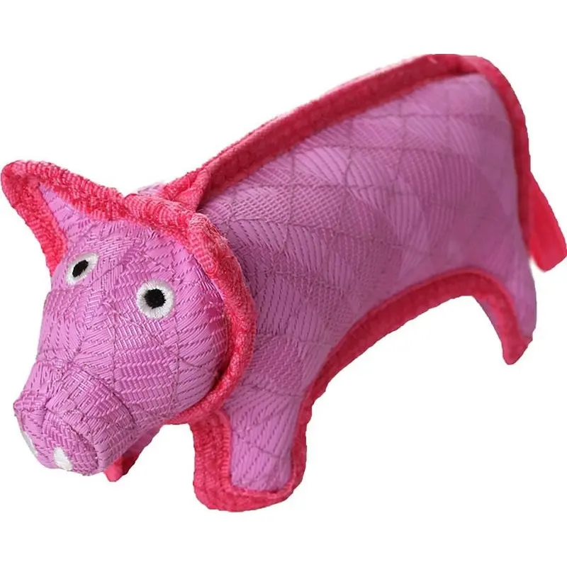 Duraforce Pig Durable Squeaky Soft Dog Toy
