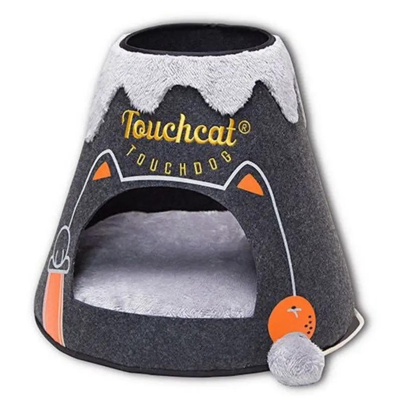 Touchcat Molten Lava Triangular Cat Bed