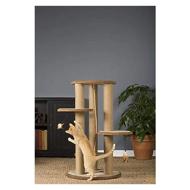 Kitty Power Paws Multi-Tier Cat Scratch Post with Toy