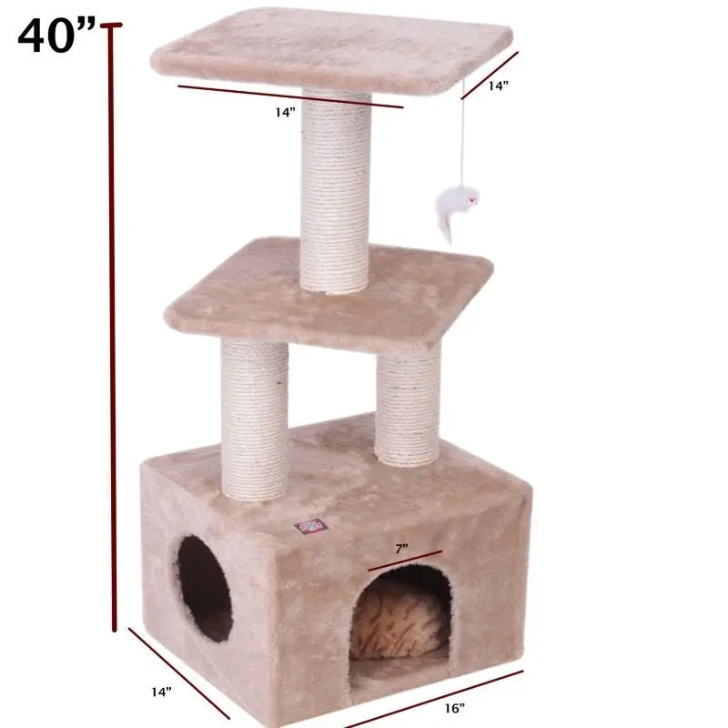 Majestic 40 Inch Casita Cat Furniture Tree