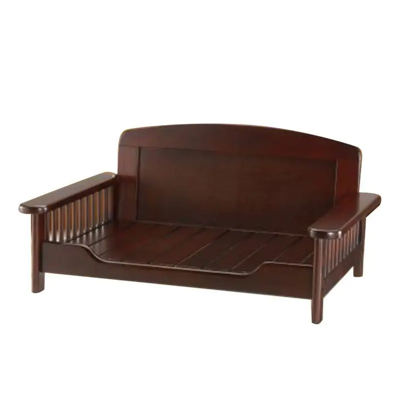 Richell Dark Brown Elegant Wooden Pet Bed