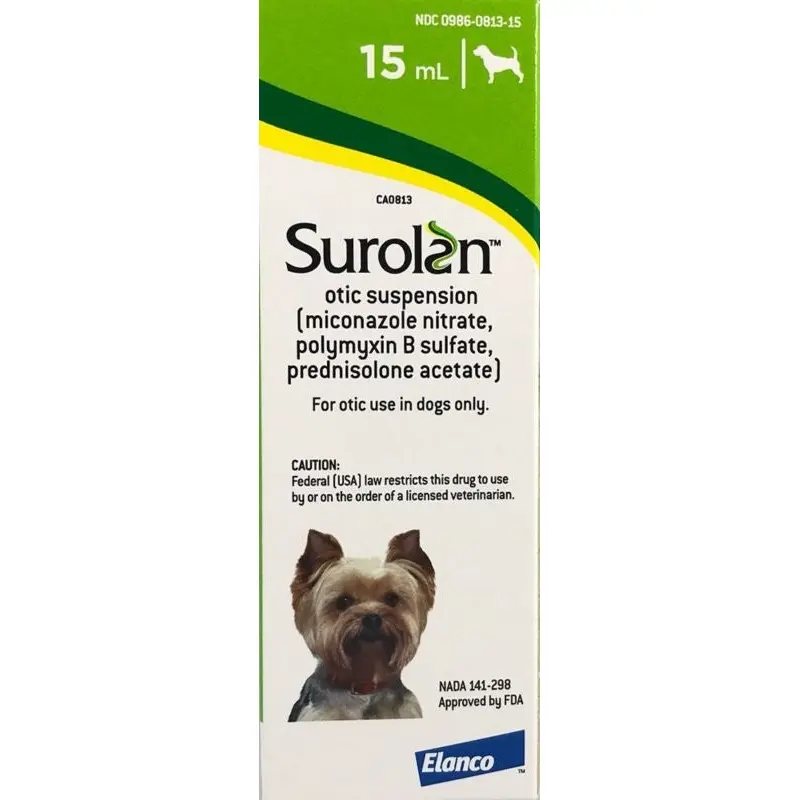 Surolan Otic Suspension Dogs