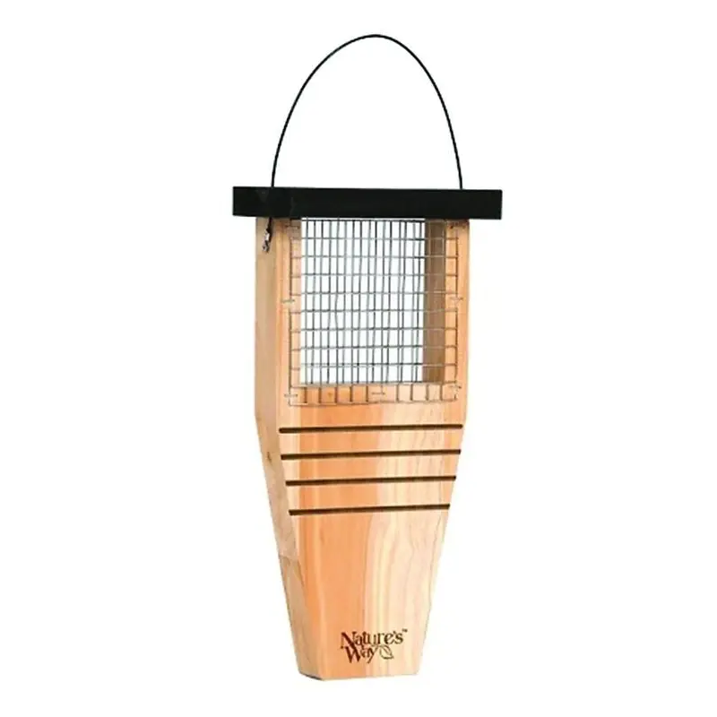 Natures Way Tail-Prop Suet Feeder 14x7.875x3 Cedar