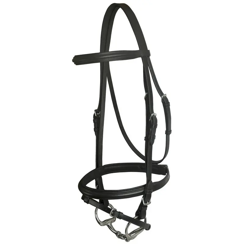 DaVinci Raised Pad Dressage Bridle/Flash