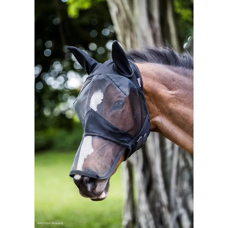 Defender Long Nose Fly Mask with Ears