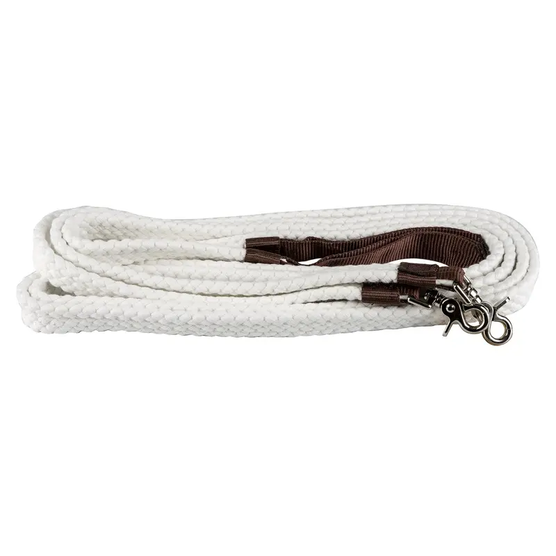 Tabelo Pro-Cotton White Split Reins 7.5ft