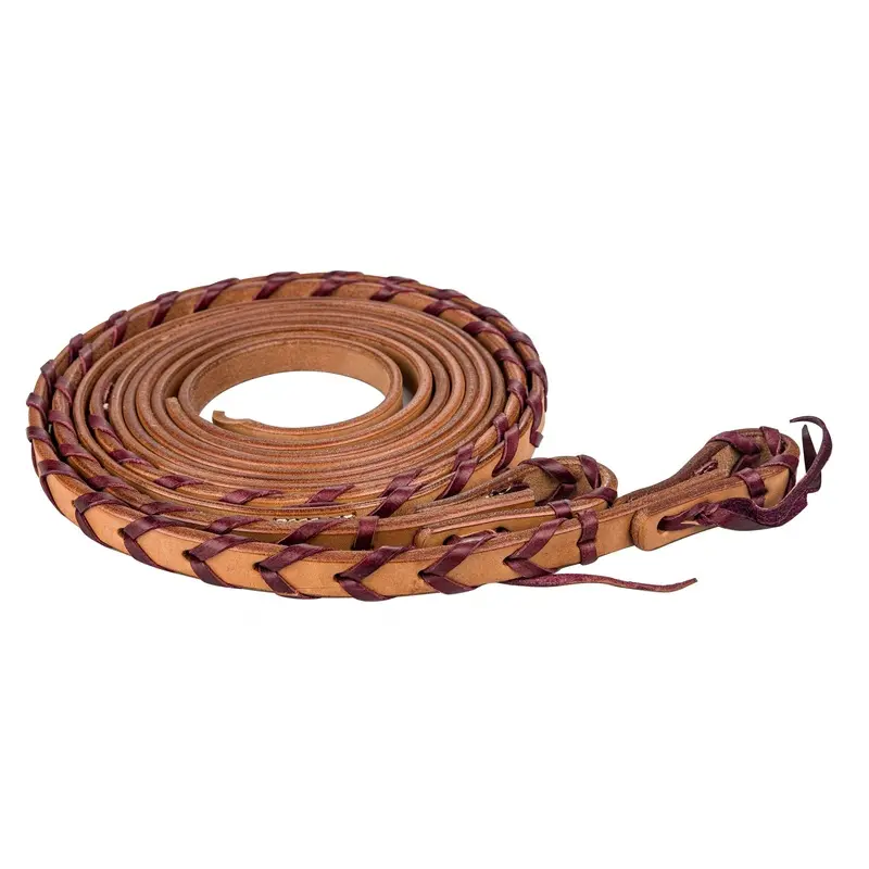 Tabelo Split Reins with Latigo Laces 5/8x7.ft