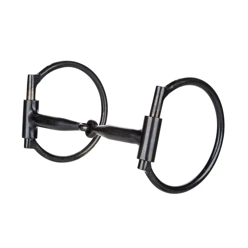 Tabelo Offset Ring Blued Steel Snaffle Bit 5