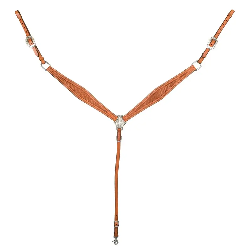 Tabelo Basket Tooled Flared Breast Collar