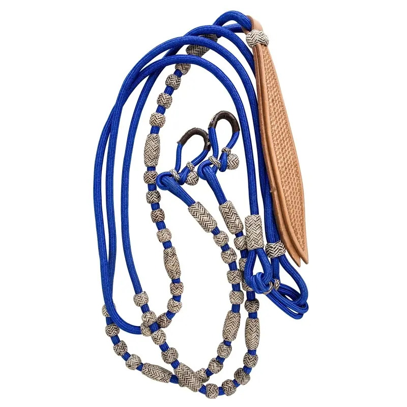 Tabelo Poly Romel Reins with Rawhide Blue