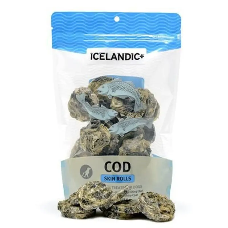 Icelandic Plus Cod Skin Rolls Dog Treat