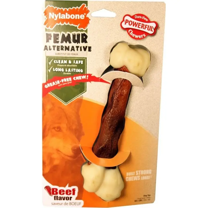 Nylabone Dura Chew Animal Part Alt Femur L Bacon
