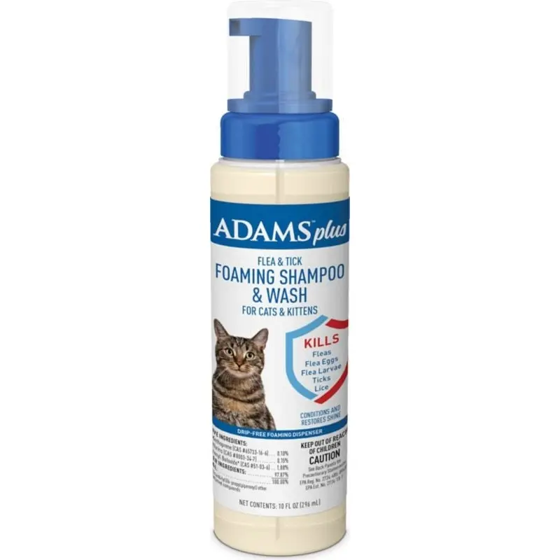 Adams Plus Flea And Tick Foaming Shampoo 10oz