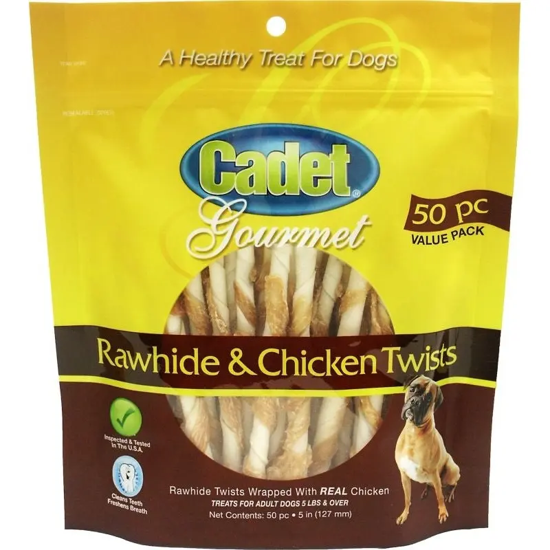 Cadet Gourmet Rawhide / Chicken Twist Sticks-50