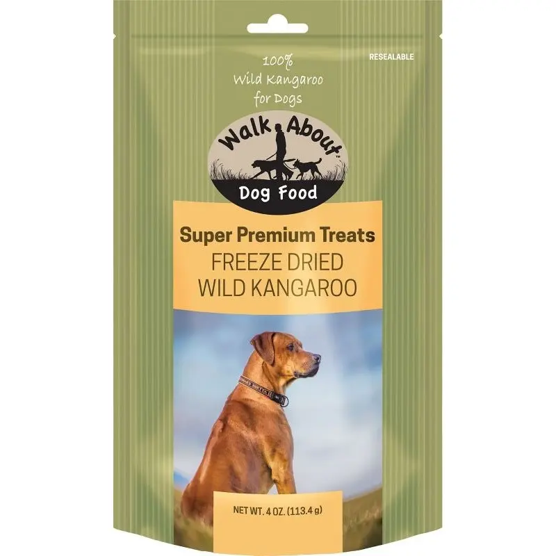 Walkabout Freeze Dried Dog Treats-Kangaroo 4oz