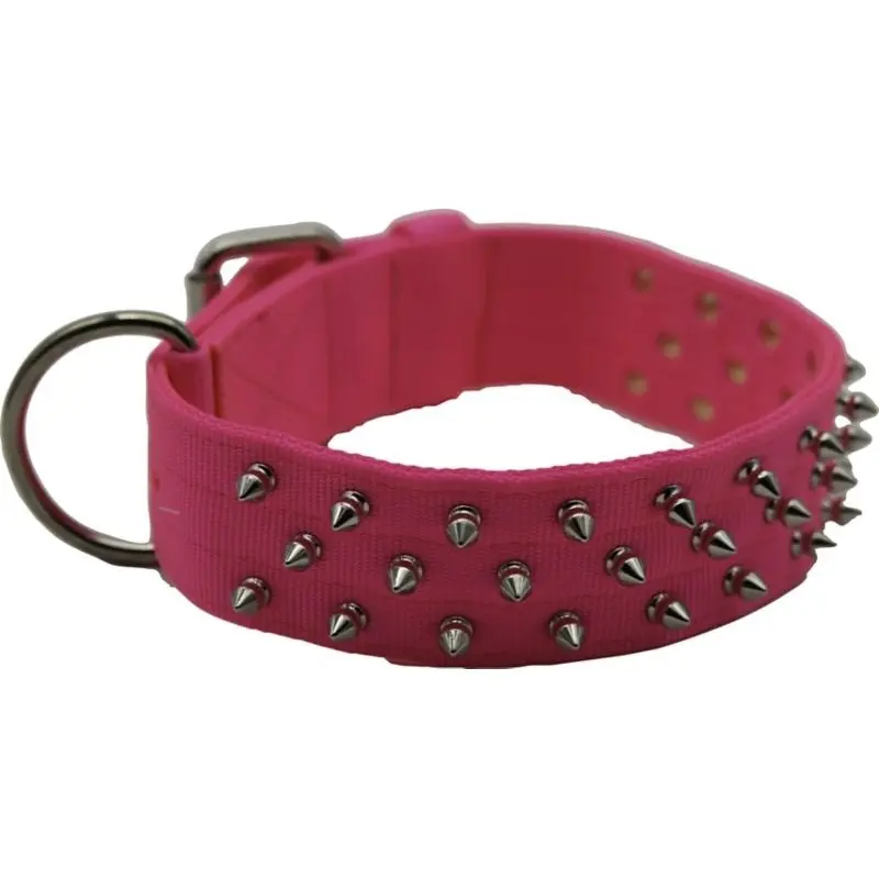 Bravo Nylon Spiked Dog Collar