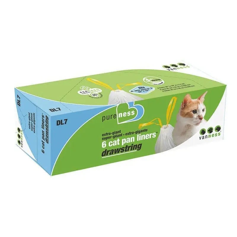 Drawstring Cat Pan Liners 6Pk XxLG
