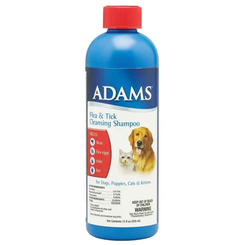 Adams Plus Flea & Tick Shampoo with Precor