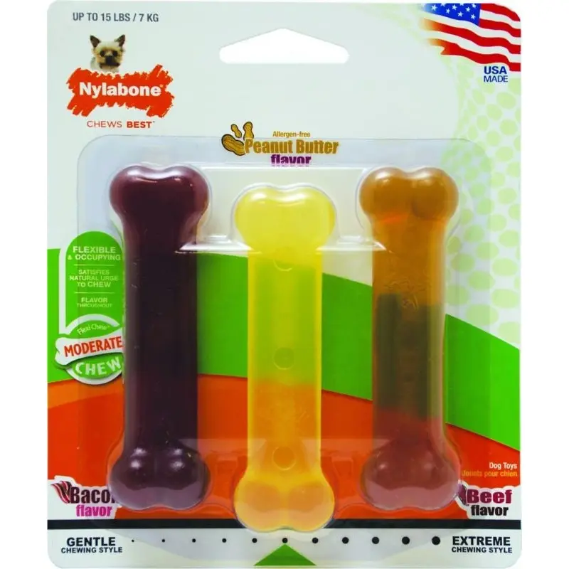 Flexi Chew Triple Pack Petite Pb Beef Bacon