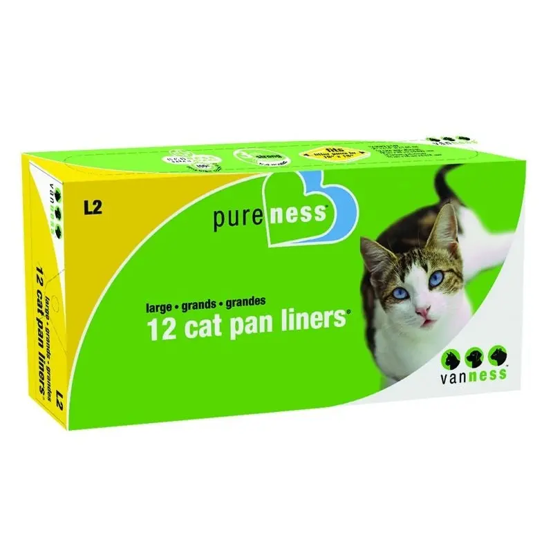 Cat Litter Pan Liners LG-12Pack Ivory