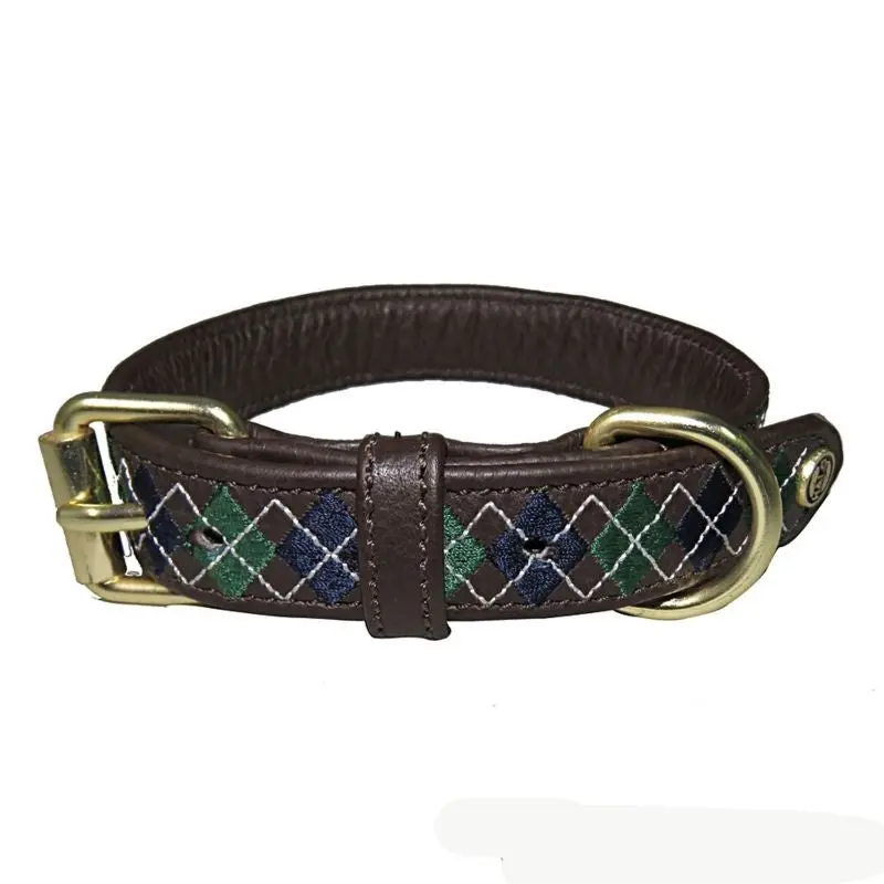 Halo Buffy Leather Dog Collar