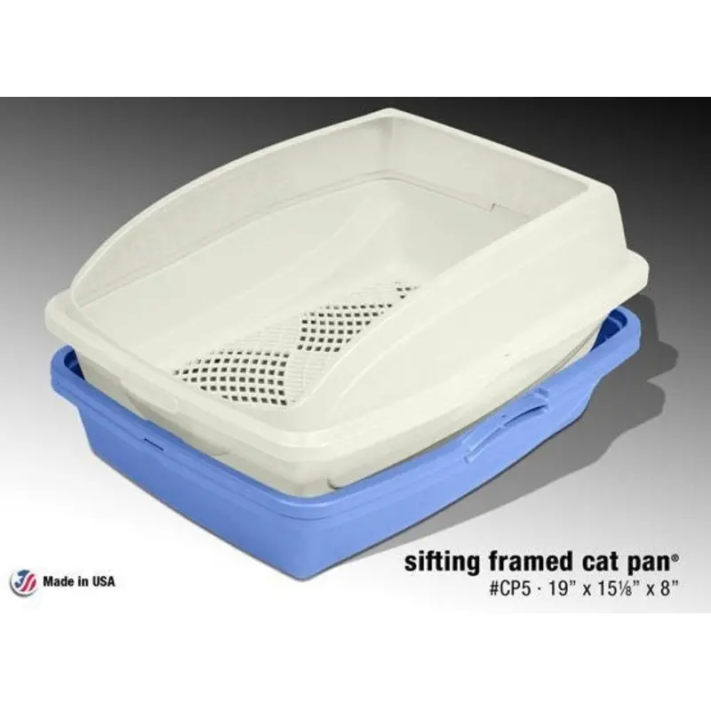 Sifting Cat Litter Pan With Frame 19x15 1/8x8