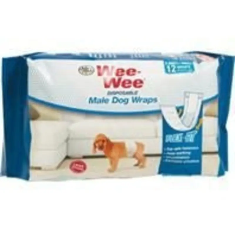 Wee-Wee Disposable Male Wraps xs/Small/12Ct