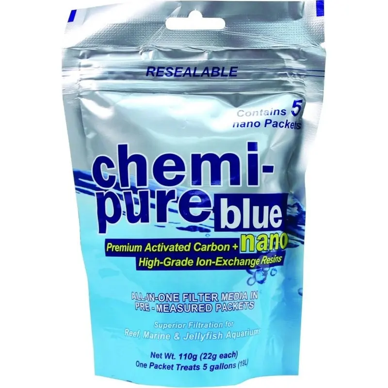 Chemi-Pure Blue Nano For Aquarium 5 Pack