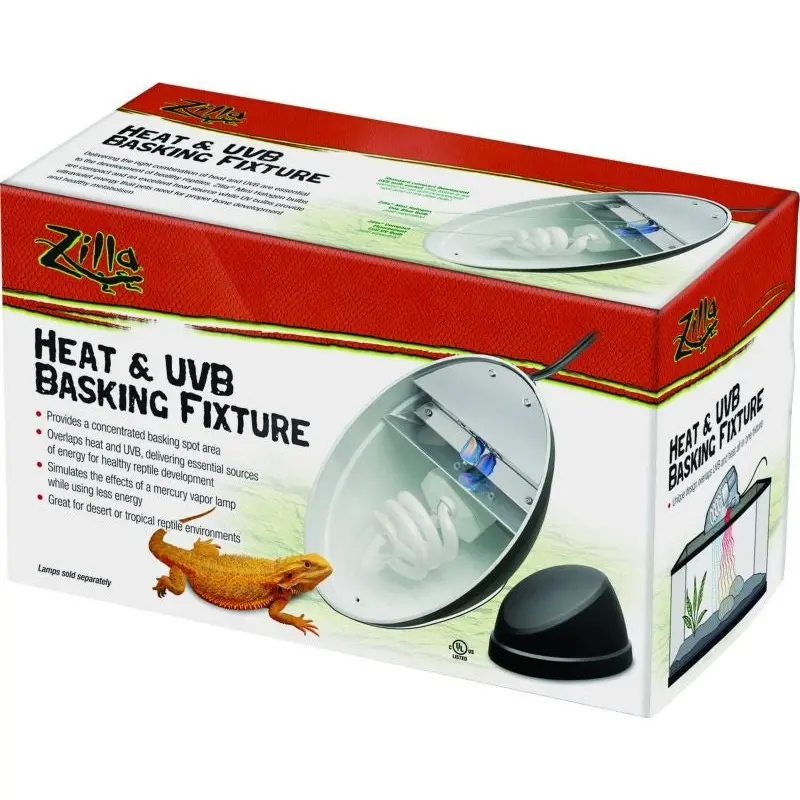 Zilla Heat And Uvb Basking Fixture Brown