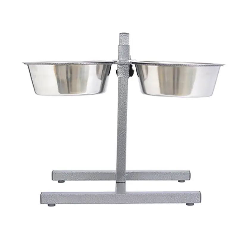 Adjustable Stainless Steel Pet Double Diner