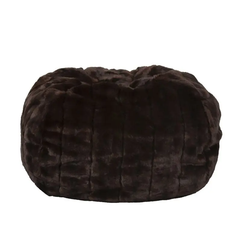 Carolina Pet Brown Mink Faux Fur Puff Ball Bed