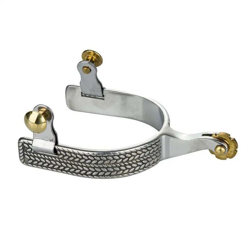 Tabelo SS Basket-Weave Roping Spurs