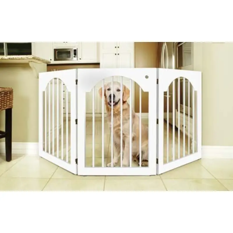 Universal Free Standing Wood Pet Gate