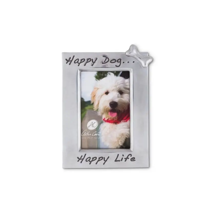 Arthur Court Happy Dog 4x6 Photo Frame