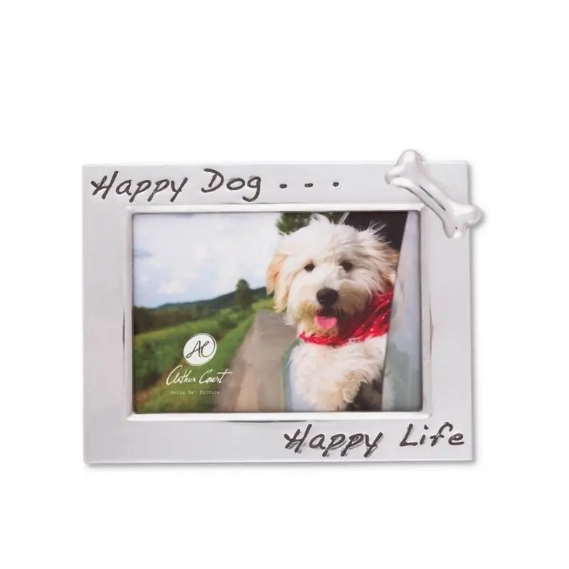 Arthur Court Happy Dog 5x7 Photo Frame