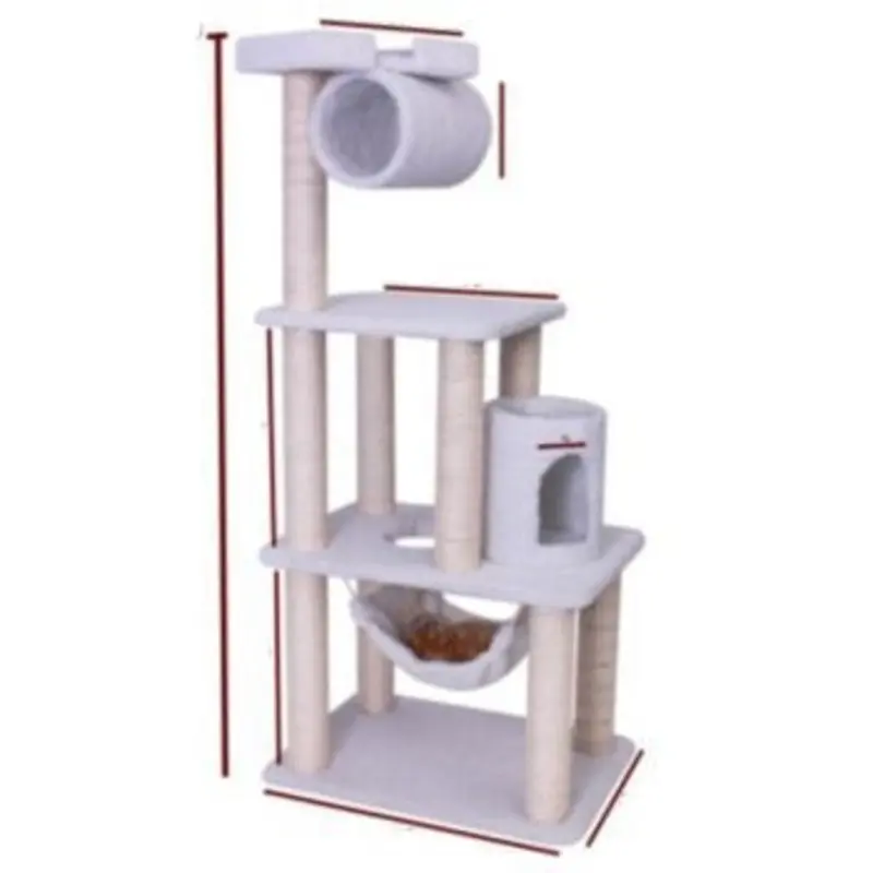 Majestic 62 Inch Bungalow Cat Furniture Tree