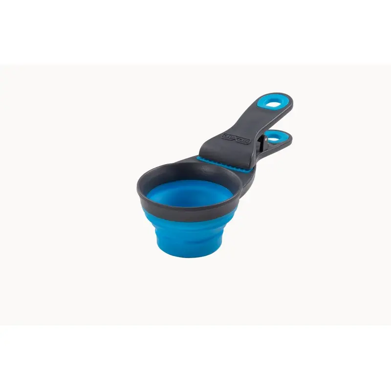 Dexas Klipscoop 1 cup Gray Collapsible Food Scoop