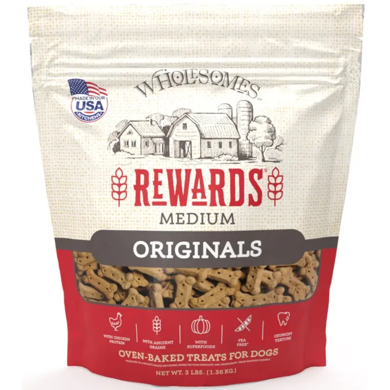 Wholesomes Rewards Medium Originals Biscuit Dog Treats