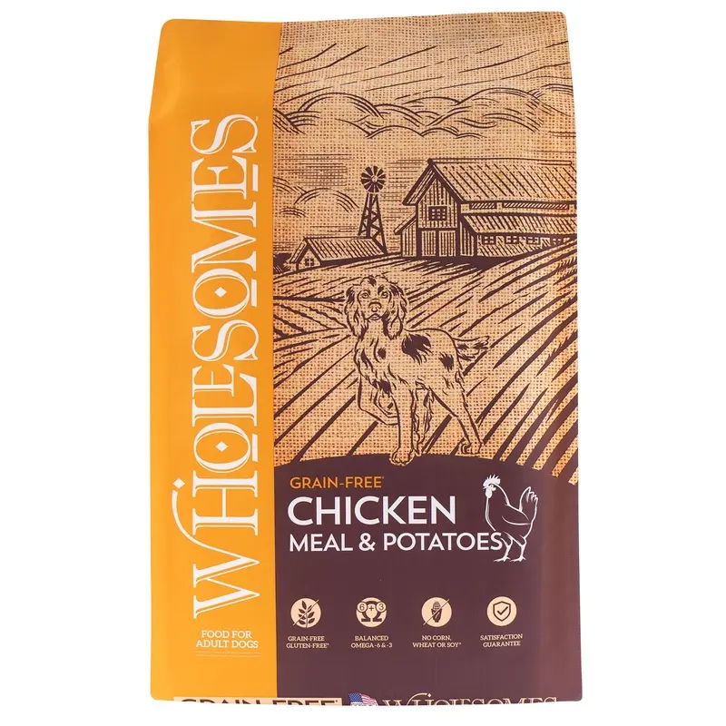 Wholesomes Chicken Meal & Potatoes Grain-Free Dry Dog Food 35 lb