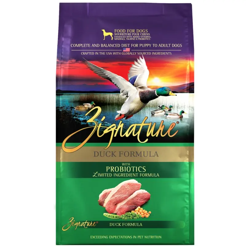 Zignature Duck Formula Dry Dog Food, 25lb