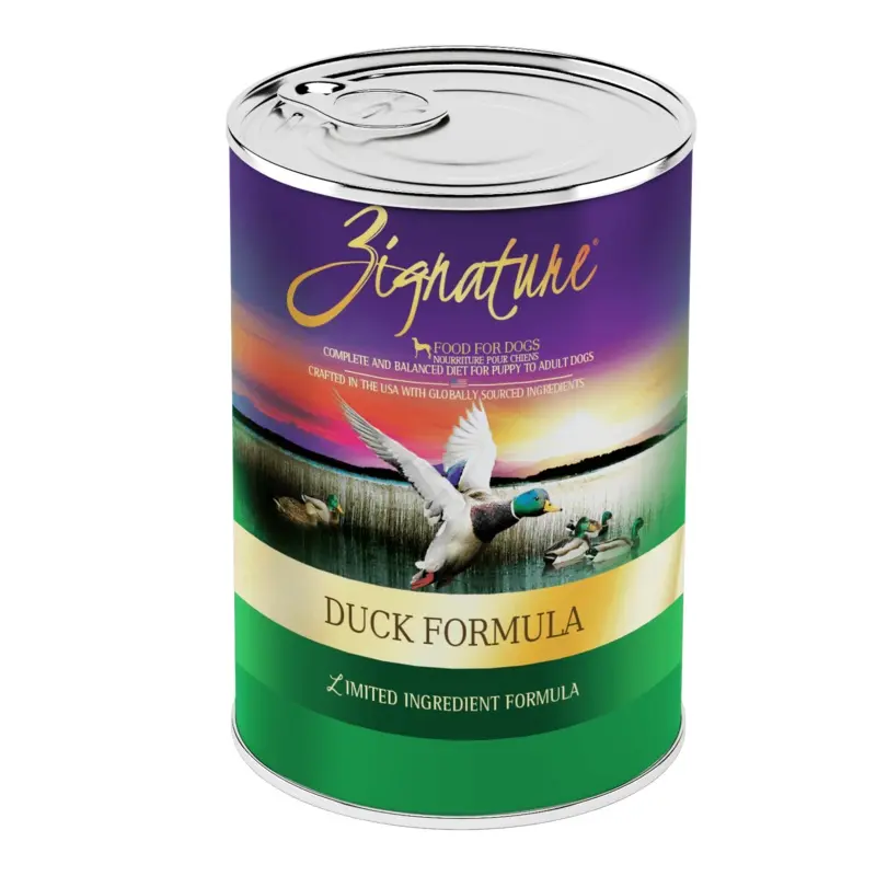 Zignature Duck Formula For Dog Canned Food, 13oz