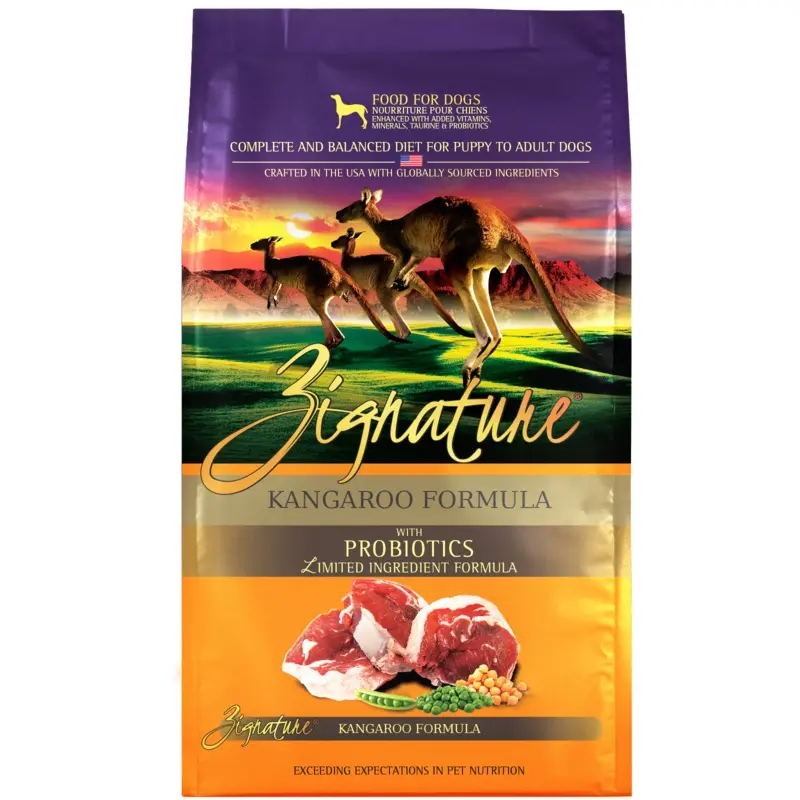 Zignature Kangaroo Formula Dry Dog Food, 25lb
