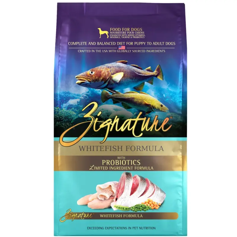 Zignature Whitefish Formula Dry Dog Food, 12.5lb