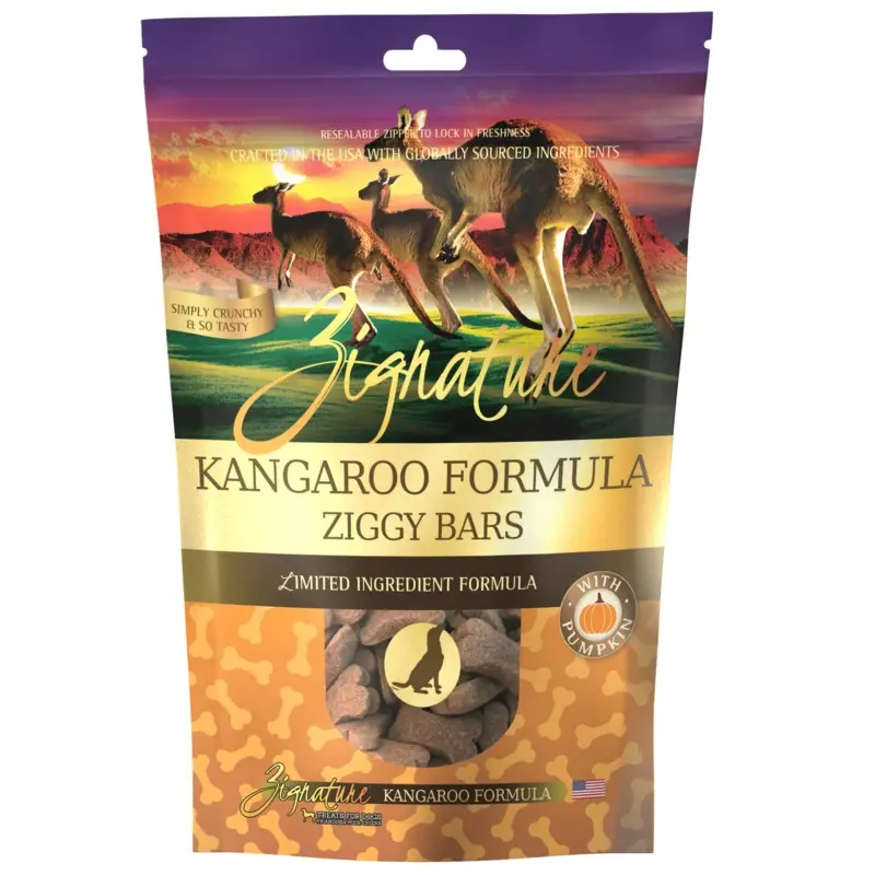 Zignature Kangaroo Biscuit Treat For Dog, 12oz