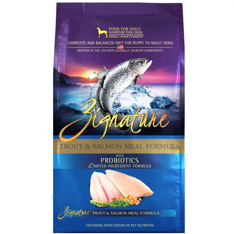 Zignature Trout Formula Dry Dog Food, 25lb
