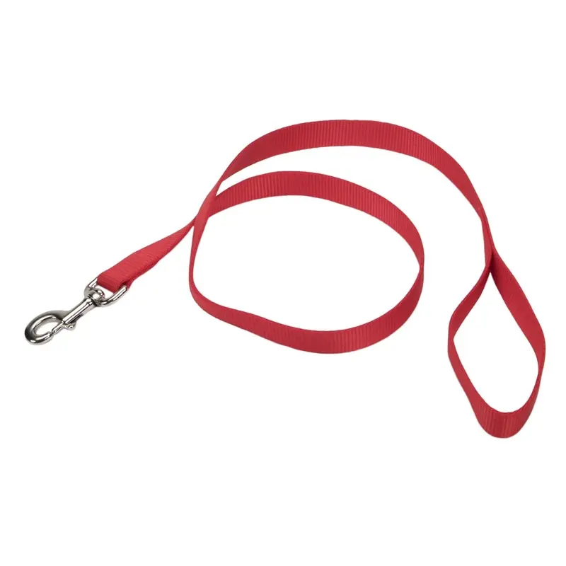 Coastal Single-Ply Dog Leash, Red 1" x 6'