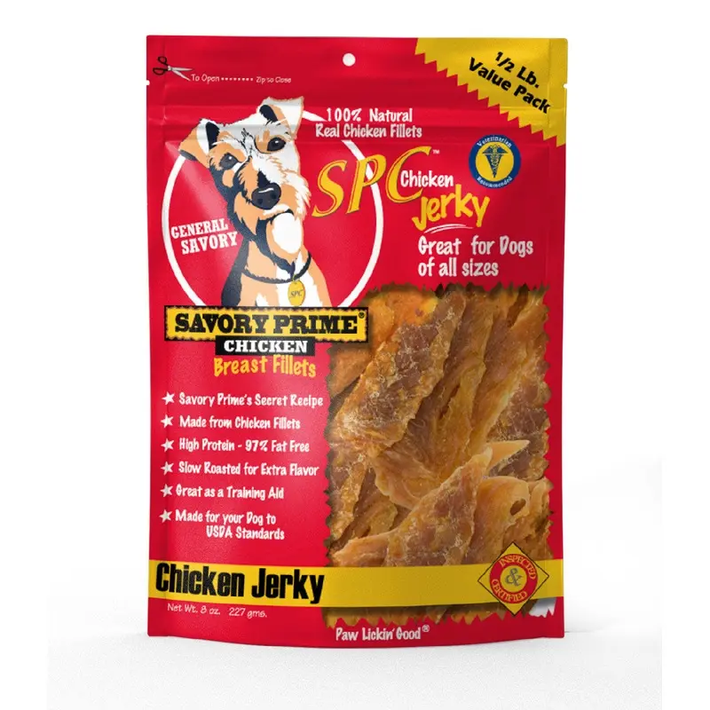 Savory Prime Chicken Jerky Dog Treat 8oz