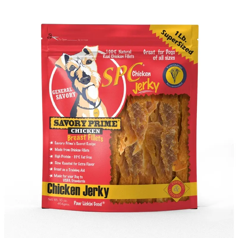 Savory Prime Natural Chicken Jerky Dog Treat 16oz
