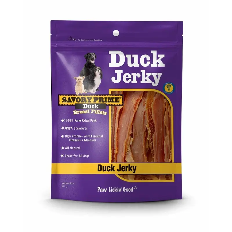 Savory Prime Natural Duck Jerky Treat 8oz